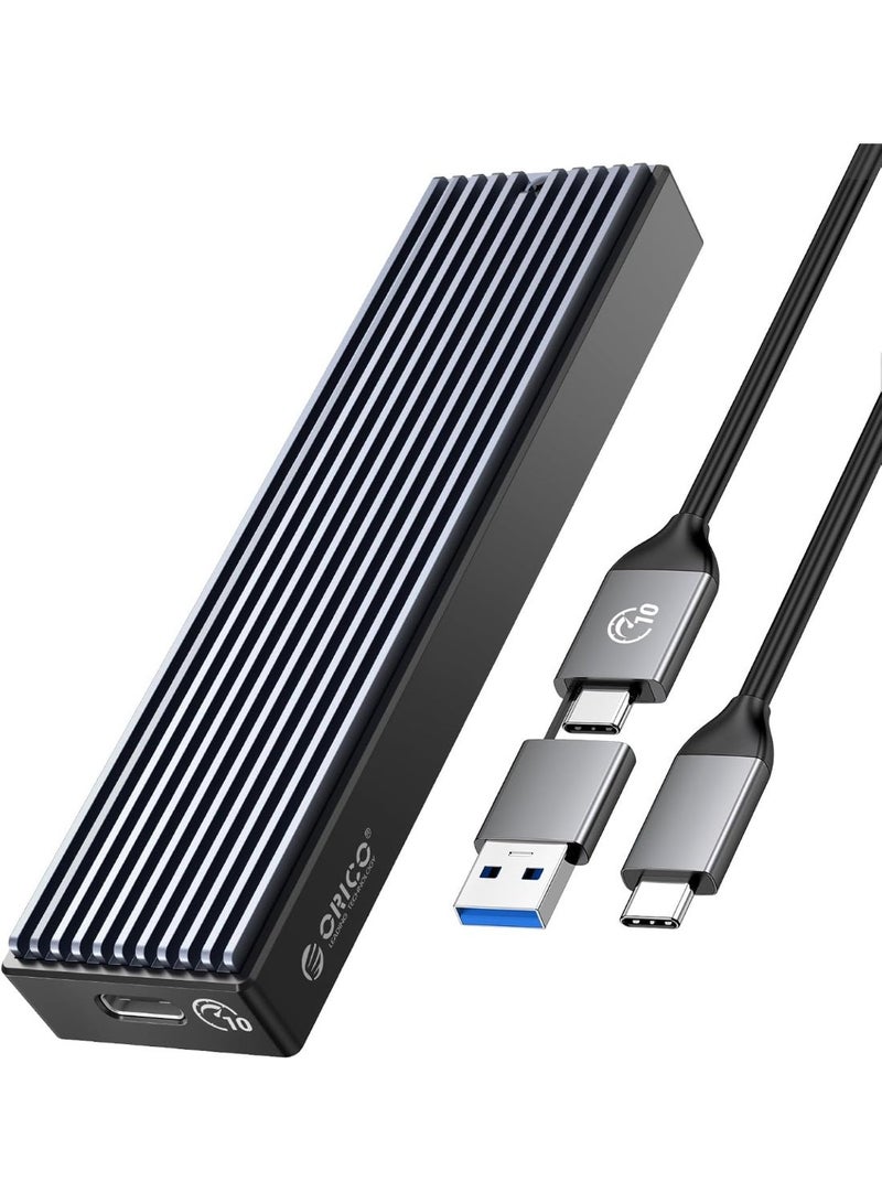 ORICO M.2 NVMe SSD Enclosure, USB 3.1 Gen 2 (10 Gbps) PCIe External Adapter NVMe Case for 2230/2242/2260/2280 M.2 SSD up to 8TB, UASP Supported - M2PV - Image 1